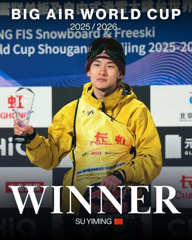 开云体育下载-新荣耀！苏翊鸣获单板滑雪大跳台世界杯赛季总冠军