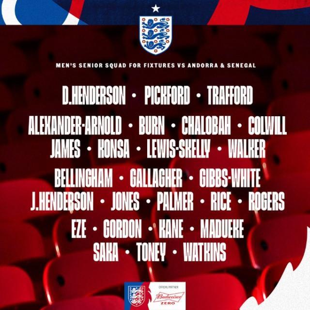 开云体育官网-英格兰队大名单：托尼回归，凯恩领衔，贝林在列